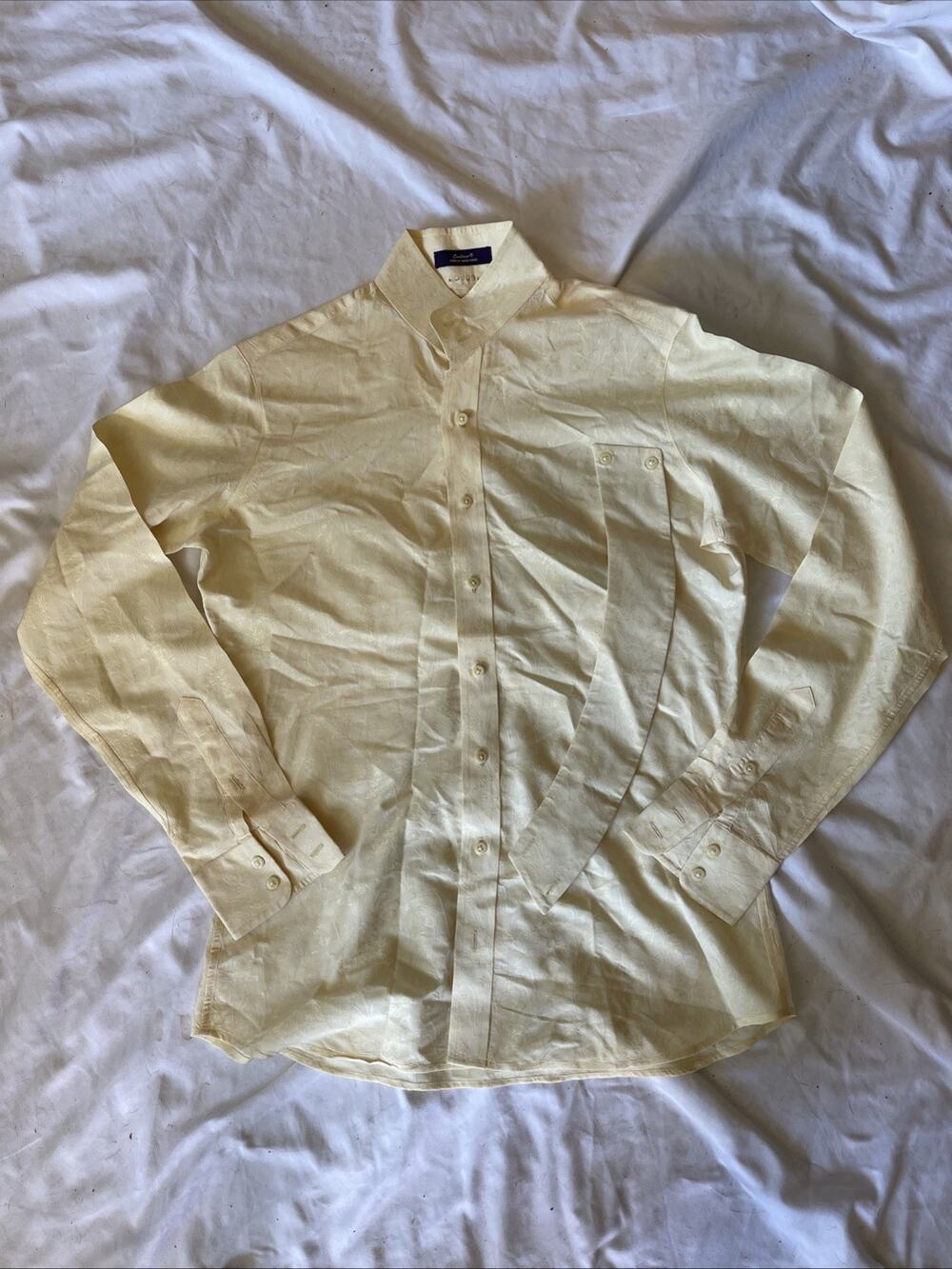 Essex Coolmax English Horse Riding Show Shirt Women’s 36 Yellow Print Collar